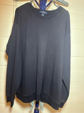 #107 Lands' End Men's Navy Crewneck Pullover Sweater